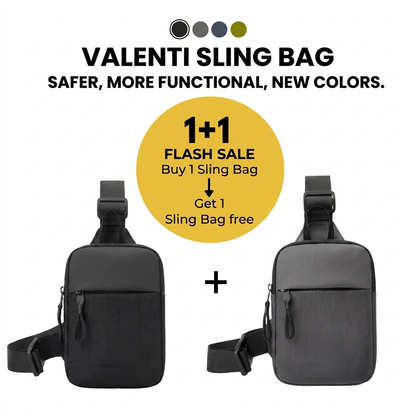 The Valenti Sling Bag® | Sleek. Secure. Weatherproof