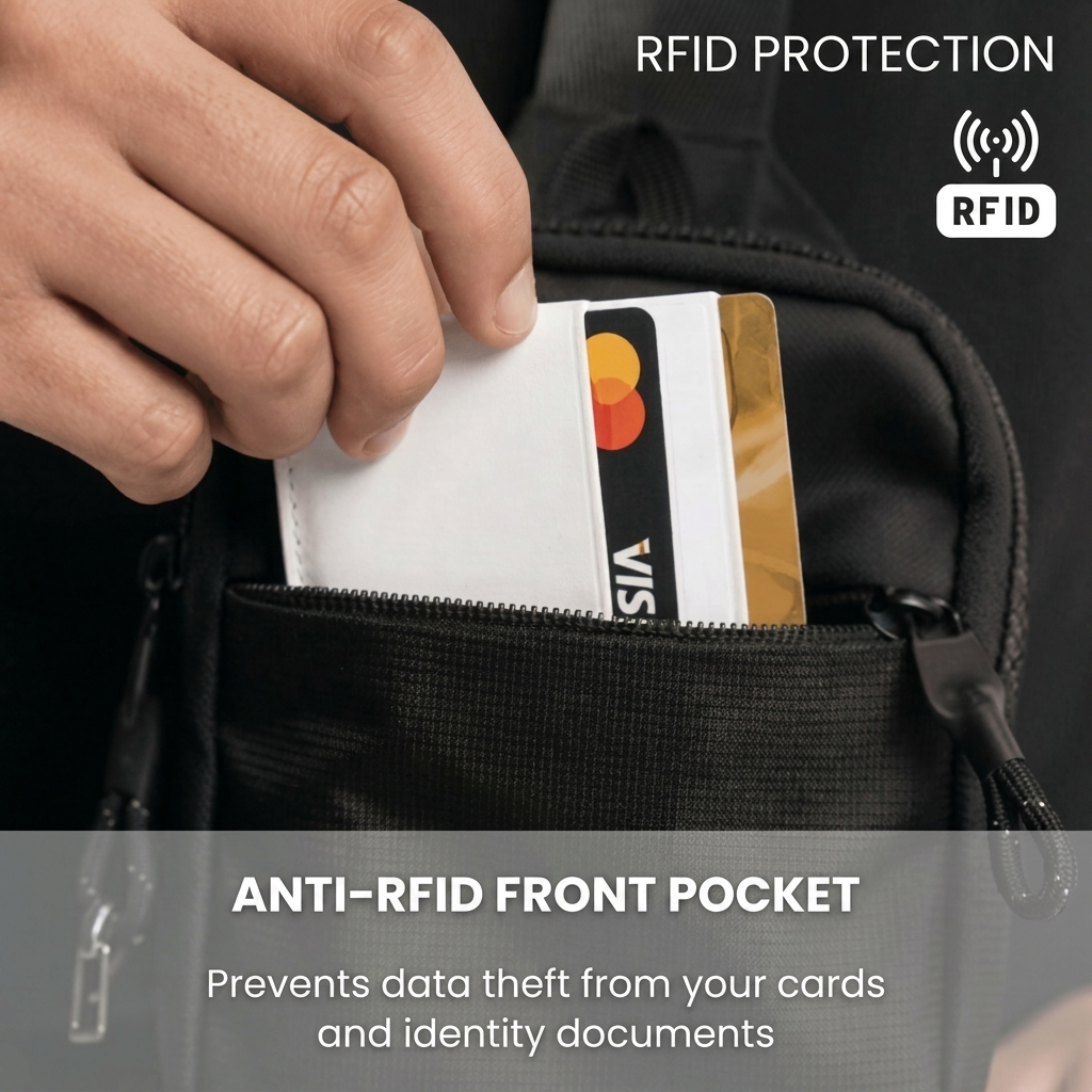 The Valenti Sling Bag® | Sleek. Secure. Weatherproof