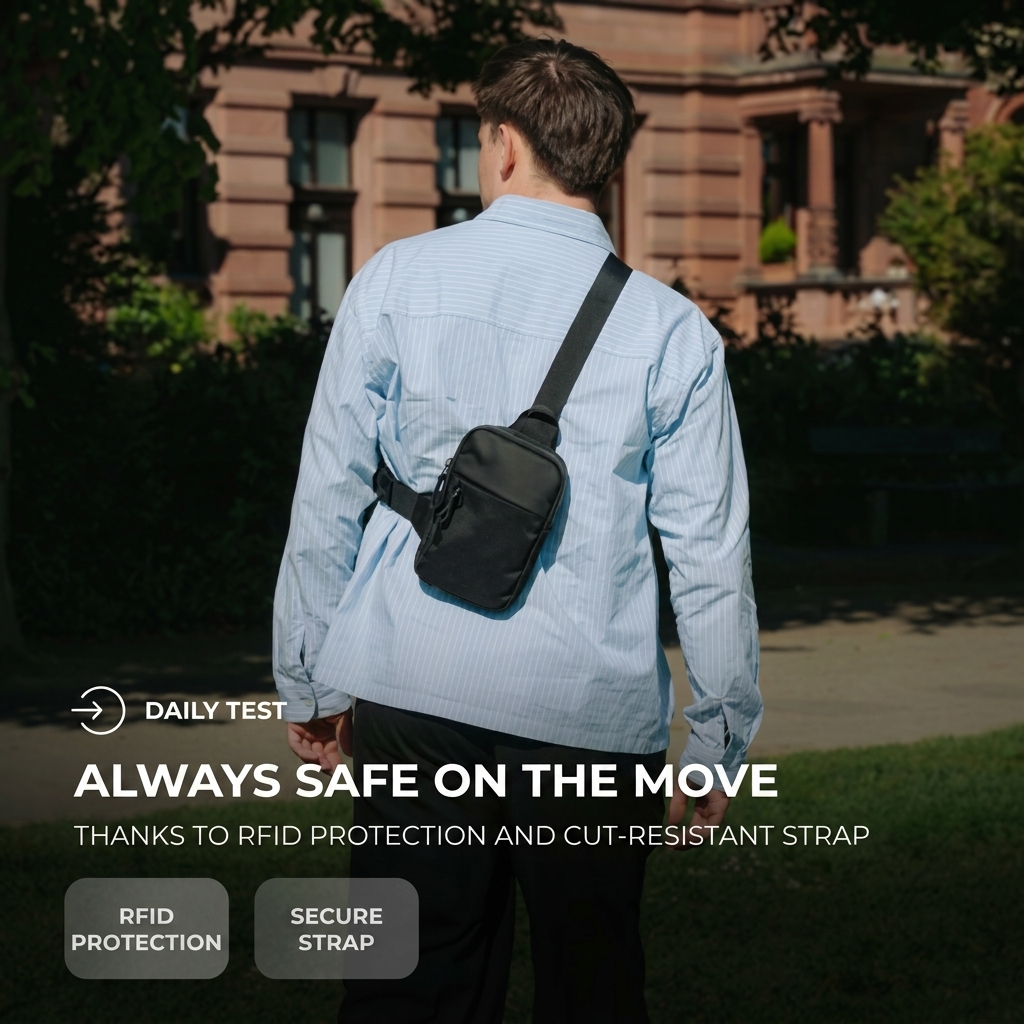 The Valenti Sling Bag® | Sleek. Secure. Weatherproof