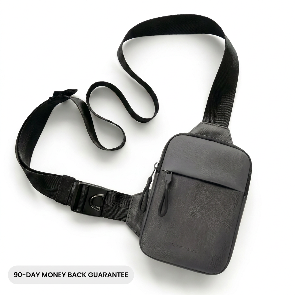 The Valenti Sling Bag® | Sleek. Secure. Weatherproof